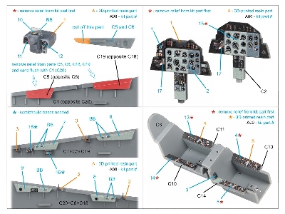 Aero L-39 Za - 3d-printed & Coloured Interior Small Version With 3d-printed Resin Parts (For Trumpeter Kits) - image 8