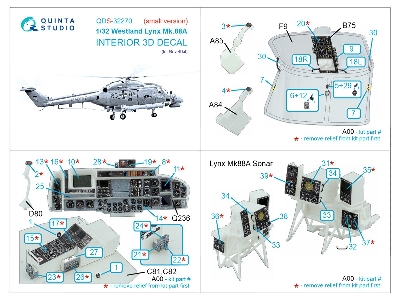 Westland Lynx Mk.88a - 3d-printed & Coloured Interior Small Version (For Revell Kits) - image 3