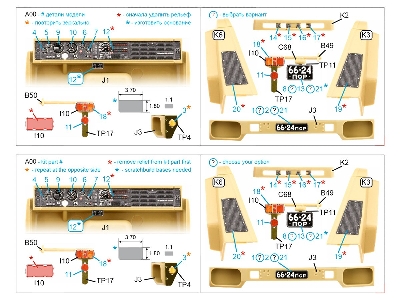 Kraz-260 - 3d-printed & Coloured Interior Small Version (For Takom Kits) - image 9