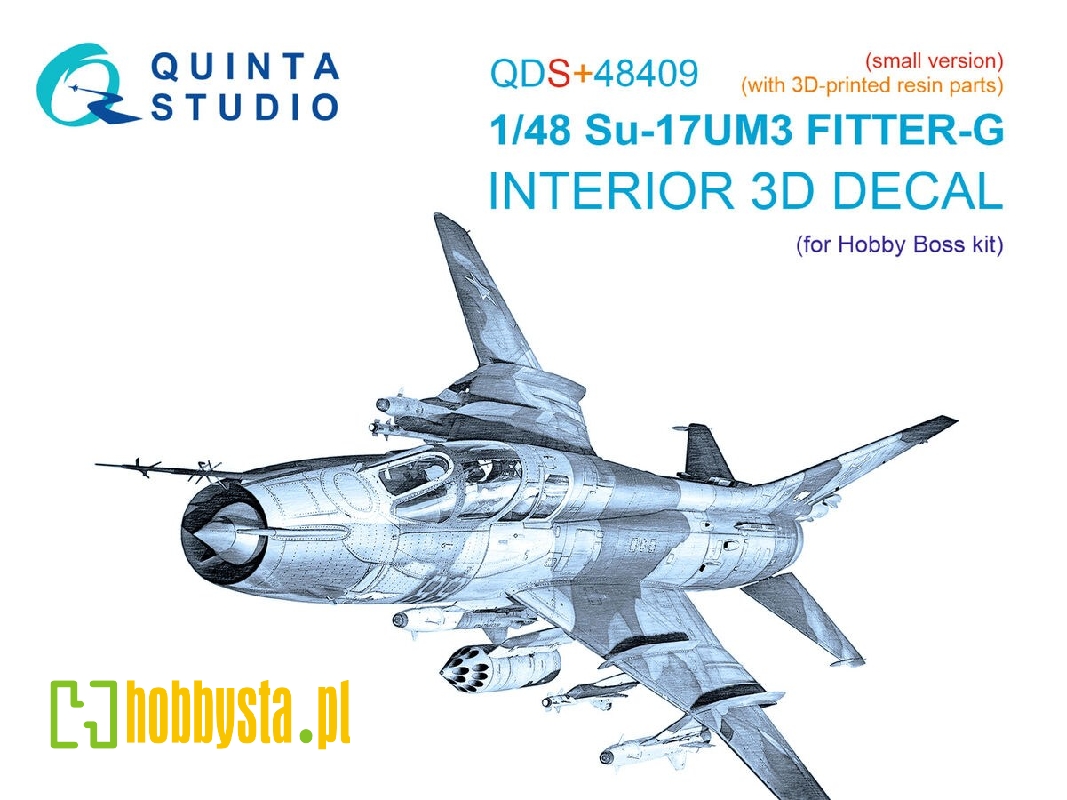 Su-17um3 - 3d-printed & Coloured Interior On Decal Paper With 3d-printed Resin Parts (For Hobby Boss / Small Version) - image 1