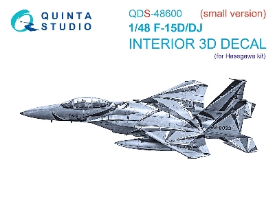 Mcdonnell Douglas F-15 D/Dj - 3d-printed & Coloured Interior On Decal Paper (For Hasegawa Kits / Small Version) - image 2