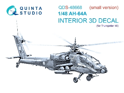 Ah-64 A Apache - 3d-printed & Coloured Interior Small Version (For Trumpeter Kits) - image 1