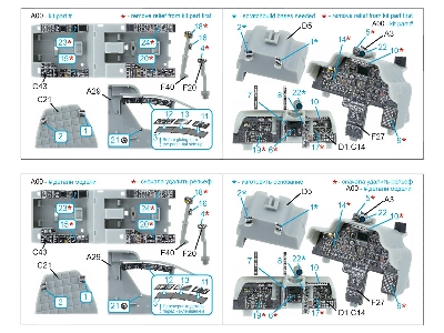 Ah-64 A Apache - 3d-printed & Coloured Interior Small Version (For Trumpeter Kits) - image 11