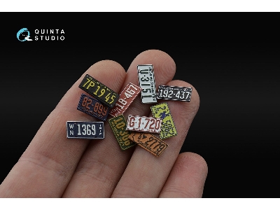 Western Us License Plates 1910-1940 With Metal Base (For All Kits) - image 4