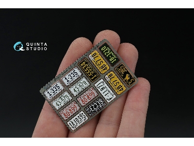 Western Us License Plates 1940-1950 With Metal Base (For All Kits) - image 2