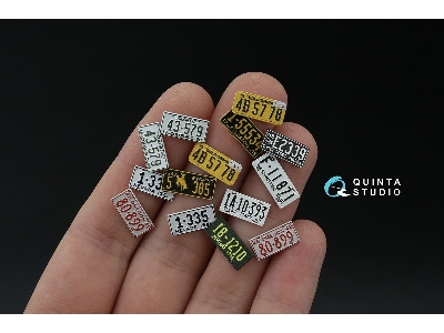 Western Us License Plates 1940-1950 With Metal Base (For All Kits) - image 6