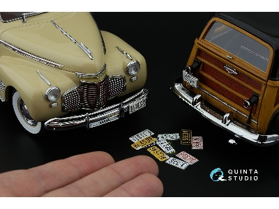 Western Us License Plates 1940-1950 With Metal Base (For All Kits) - image 8