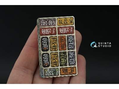 Midwestern Us License Plates 1940-1950 With Metal Base (For All Kits) - image 4