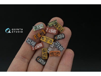 Midwestern Us License Plates 1940-1950 With Metal Base (For All Kits) - image 5