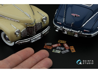 Midwestern Us License Plates 1940-1950 With Metal Base (For All Kits) - image 7