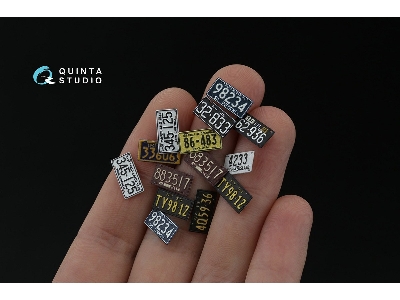 Northeastern Us License Plates 1940-1950 With Metal Base (For All Kits) - image 6