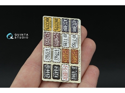 Southwestern Us License Plates 1950-1960 Part 1 With Metal Base (For All Kits) - image 3