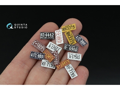 Southwestern Us License Plates 1950-1960 Part 1 With Metal Base (For All Kits) - image 5