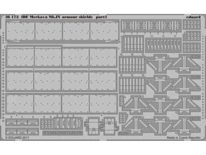 IDF Merkava Mk. IV armour shields 1/35 - Hobby Boss - image 1