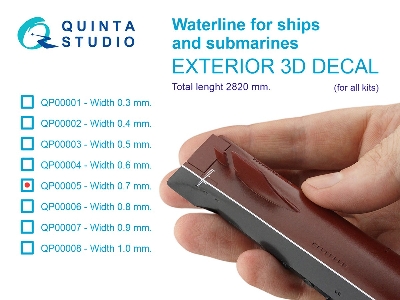 Waterline For Ships And Submarines - Width 0.7 Mm / Length 2820 Mm (For All Kits) - image 2