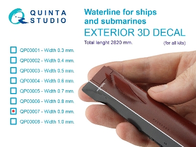 Waterline For Ships And Submarines - Width 0.9 Mm / Length 2820 Mm (For All Kits) - image 2