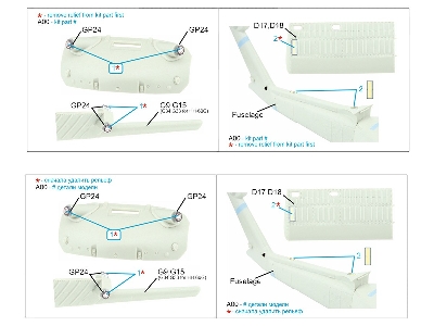 Sikorsky Mh-60 L / Sh-60 B And Hh-60 G Early - External Elements (For Kitty Hawk Kits) - image 7