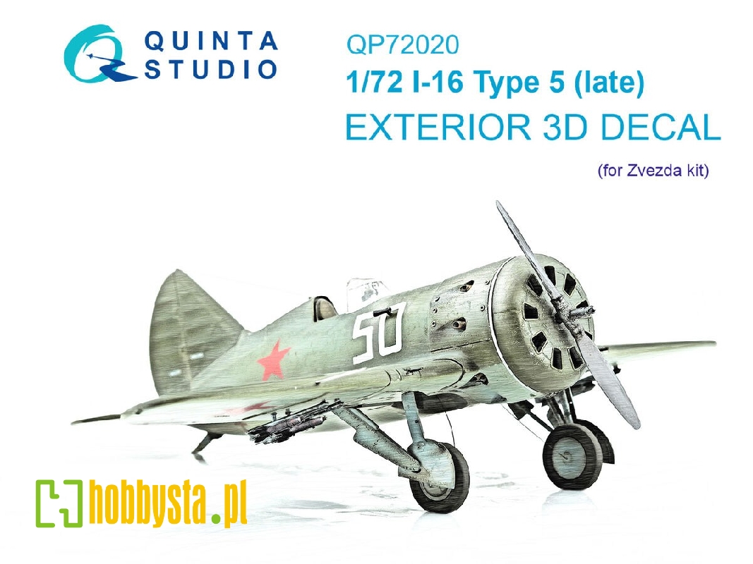 Polikarpov I-16 Type 5 (Late) - Exterior Set (For Zvezda Kits) - image 1