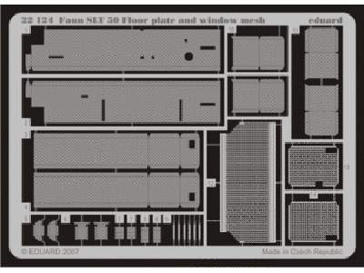 Faun SLT 50 Floor plate and window mesh 1/72 - Revell - image 1