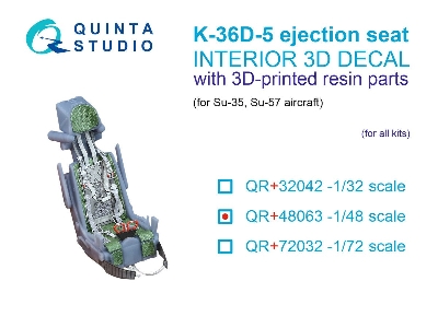 K-36d-5 Ejection Seat - For Su-35, Su-57 Aircraft (For All Kits) - image 1