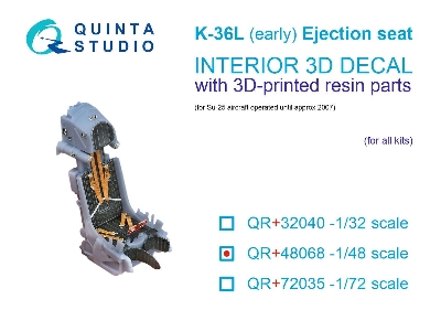 K-36l (Early) Ejection Seat - For Su-25 Aircraft Until 2007 (For All Kits) - image 1