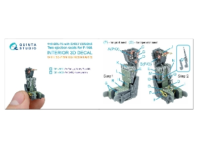 Gru-7 A Early - 2 Ejection Seats For F-14 A (For Tamiya & Hobby Boss Kits) - image 9