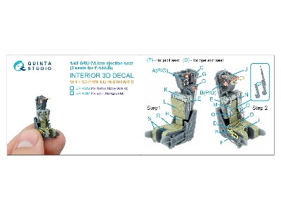Gru-7 A Late - 2 Ejection Seats For F-14 A/B (For Tamiya & Hobby Boss Kits) - image 9