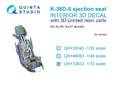 K-36d-5 Ejection Seat - For Su-35, Su-57 Aircraft (For All Kits) - image 1