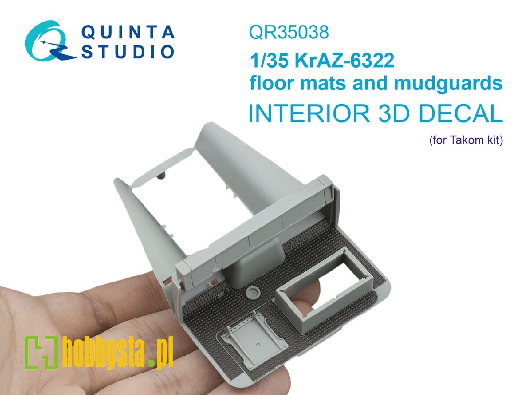 Kraz-6322 - Floor Mats And Mudguards (For Takom Kits) - image 1