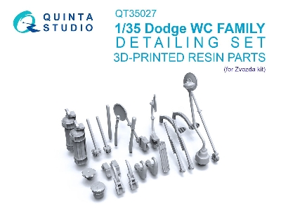 Dodge Wc Family - Detailing Set (3d-printed / For Zvezda Kits) - image 1