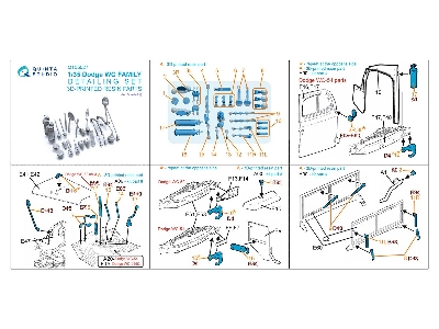 Dodge Wc Family - Detailing Set (3d-printed / For Zvezda Kits) - image 4