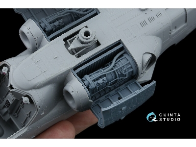 Kamov Ka-52 / Ка-52 М - Engine With Bay And Cover, Portside - Left (For Zvezda And Quinta Kits) - image 6