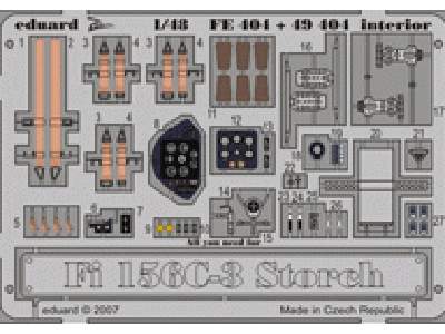 Fi 156C-3 Storch interior S. A. 1/48 - Tamiya - - image 1