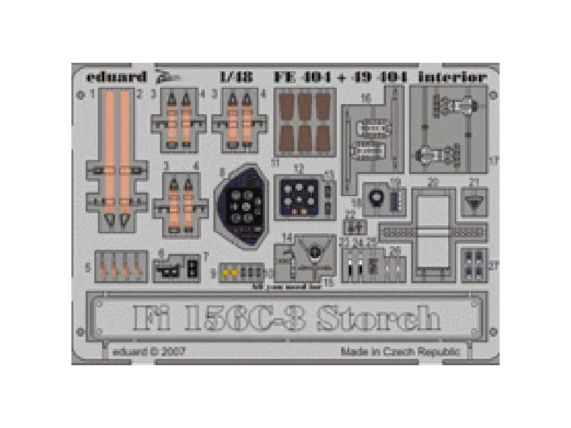 Fi 156C-3 Storch interior S. A. 1/48 - Tamiya - - image 1