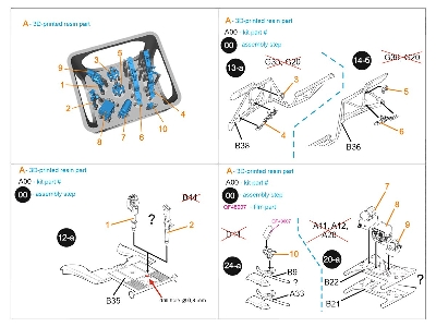 Yakovlev Yak-7b / Yak-9d - Cockpit Set (3d-printed / For Zvezda Kits) - image 10