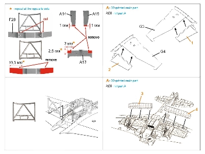 Yakovlev Yak-7b - Landing Flaps With Bays (3d-printed / For Zvezda Kits) - image 7