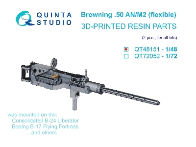 Browning .50 An_m2 (Flexible) Machine Gun - 2 Pcs (3d-printed / For All Kits) - image 1