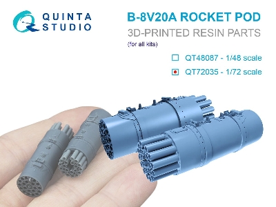 B-8v20a - Rocket Pods (2 Pcs / For All Kits) - image 1
