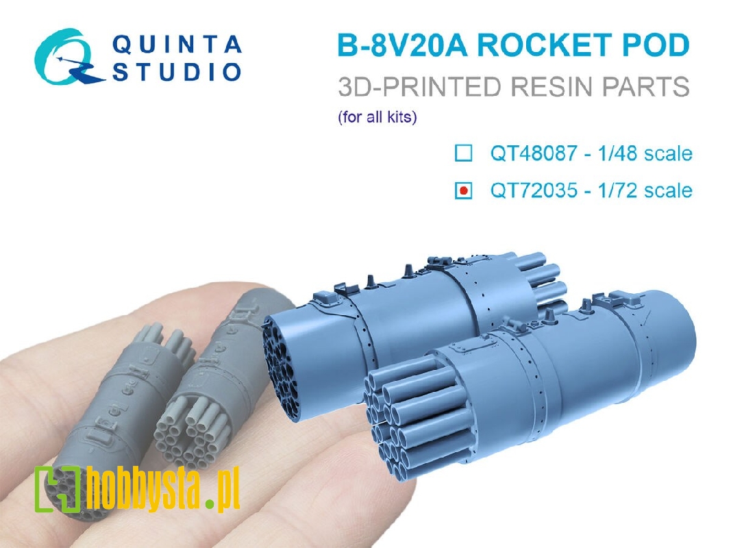 B-8v20a - Rocket Pods (2 Pcs / For All Kits) - image 1