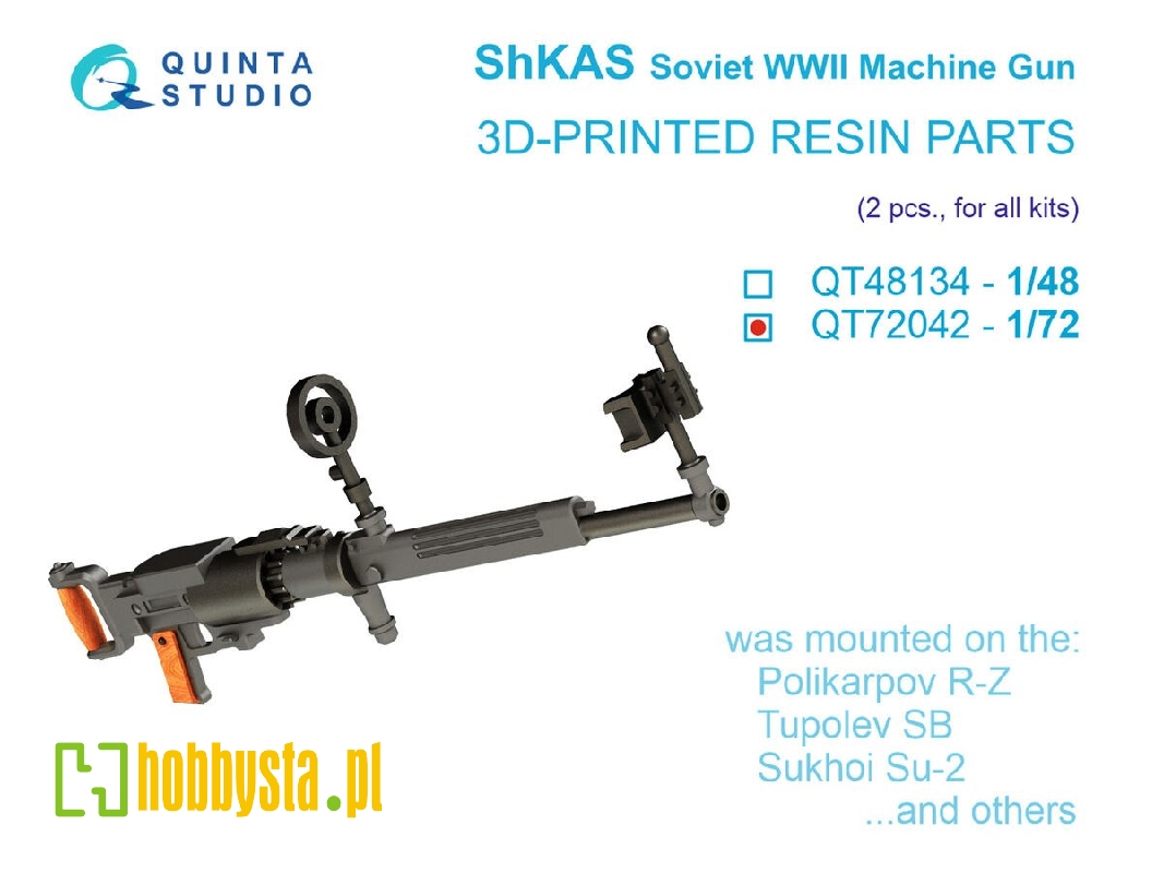 Soviet Wwii Shkas Machine Gun (2 Pcs / For All Kits) - image 1