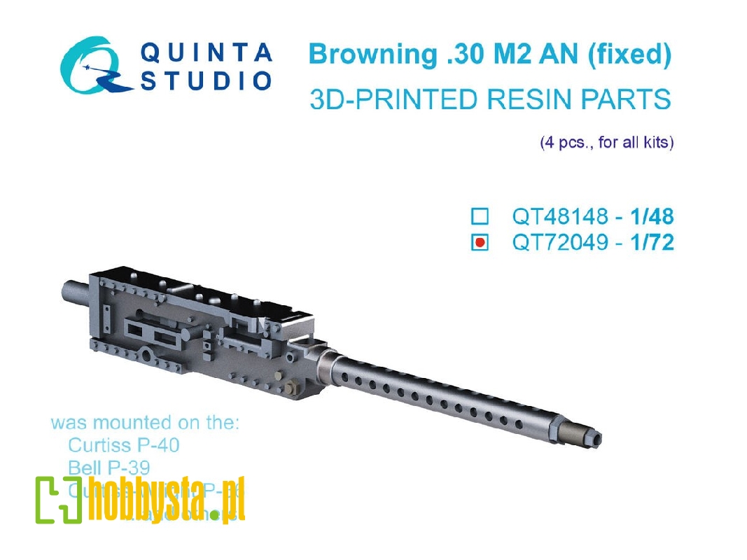 Browning .30 M2 An (Fixed) Machine Gun - 4 Pcs (3d-printed / For All Kits) - image 1