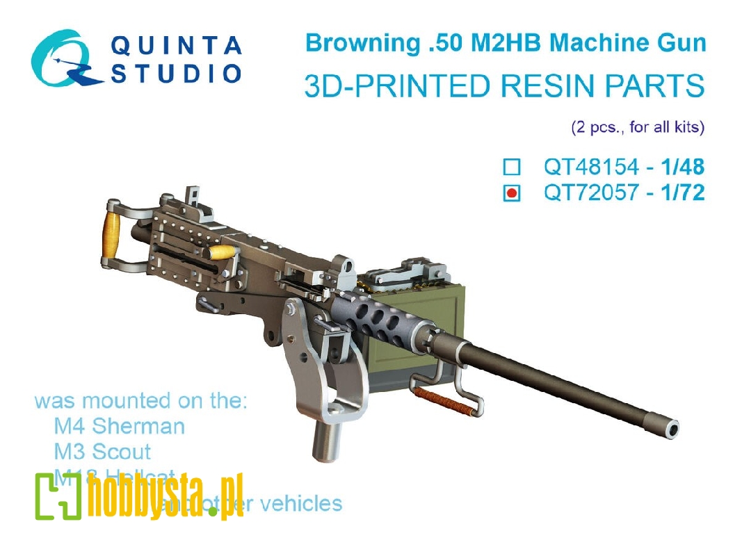 Browning .50 M2hb Machine Gun - 2 Pcs (3d-printed / For All Kits) - image 1