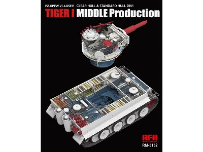 Tiger I Mid. Production With Interior (Clear Parts) 2-in-1 - image 4