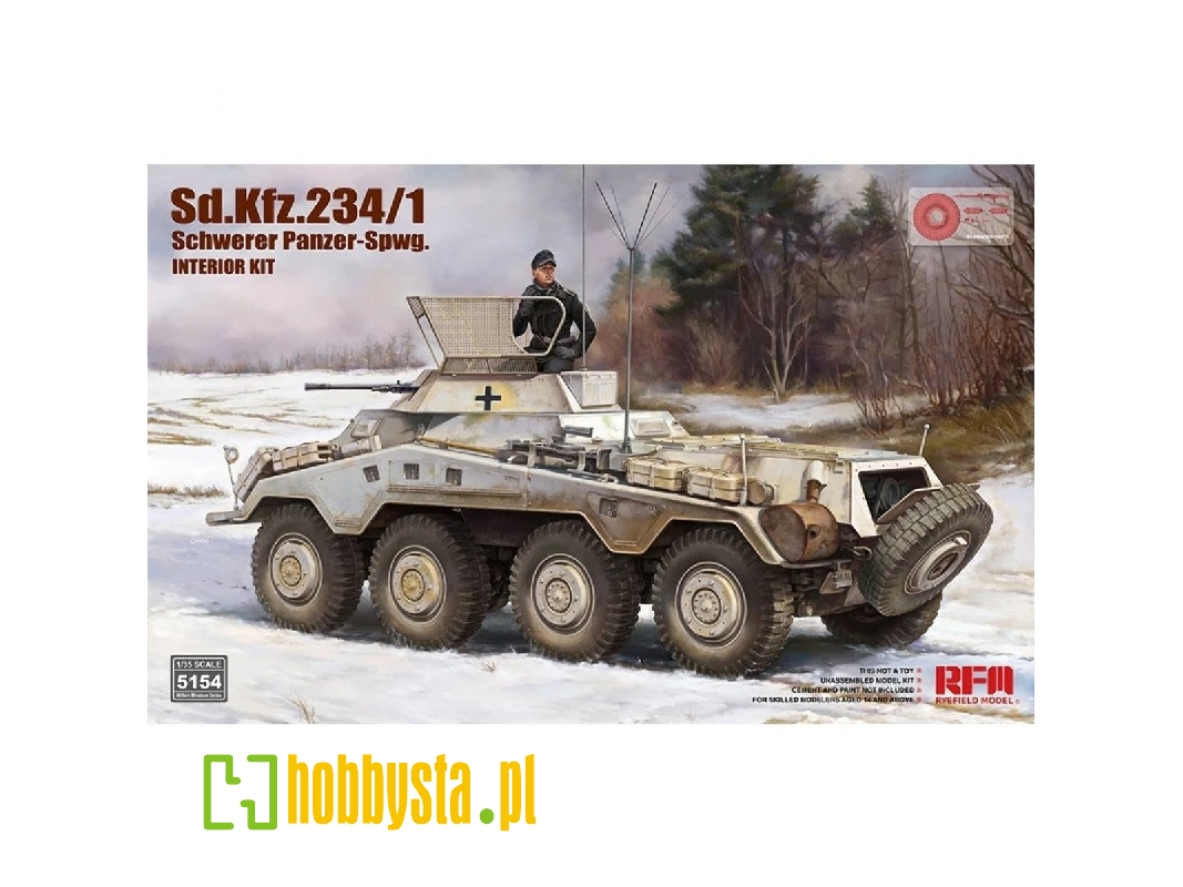 Sd.Kfz. 234/1 Schwerer Panzer Spahwagen - Full Interior - image 1