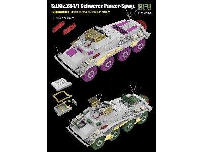 Sd.Kfz. 234/1 Schwerer Panzer Spahwagen - Full Interior - image 3