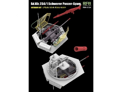 Sd.Kfz. 234/1 Schwerer Panzer Spahwagen - Full Interior - image 5