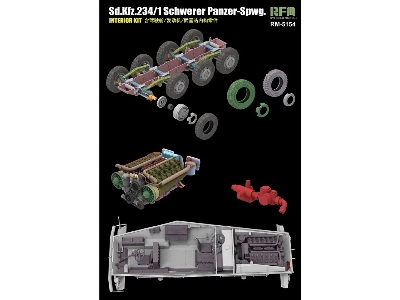 Sd.Kfz. 234/1 Schwerer Panzer Spahwagen - Full Interior - image 6