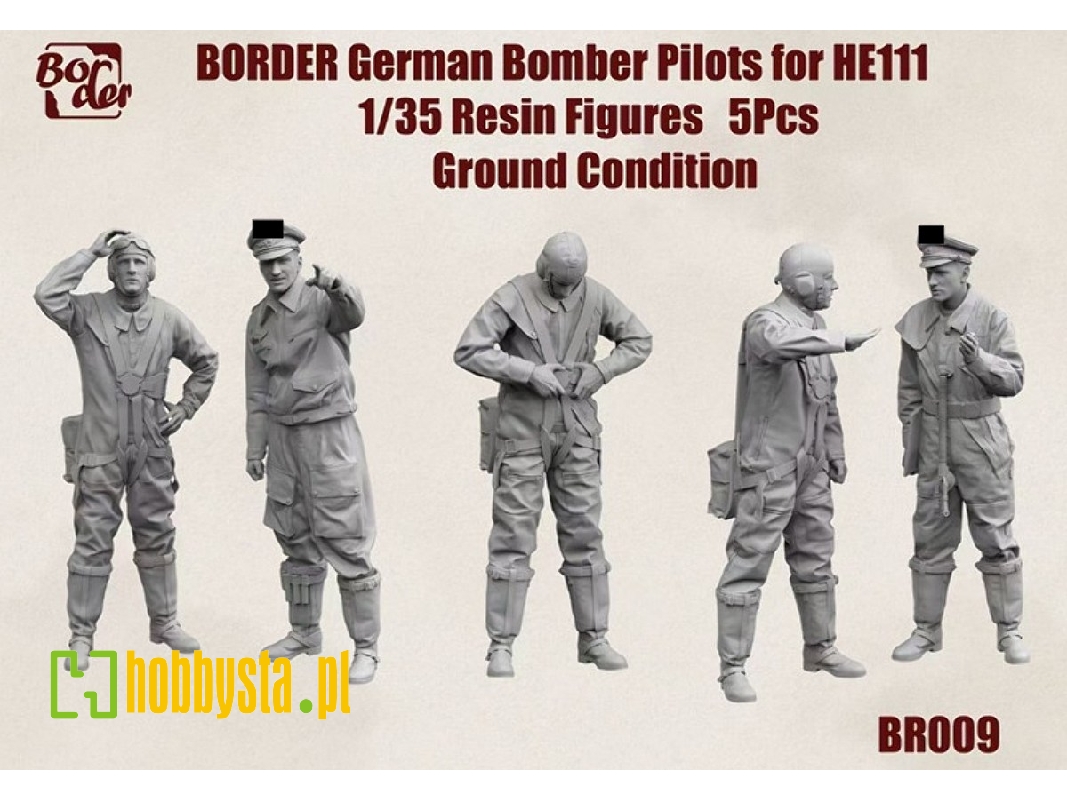 German Bomber Pilots For He 111 - Ground Condition (5 Figures) - image 1