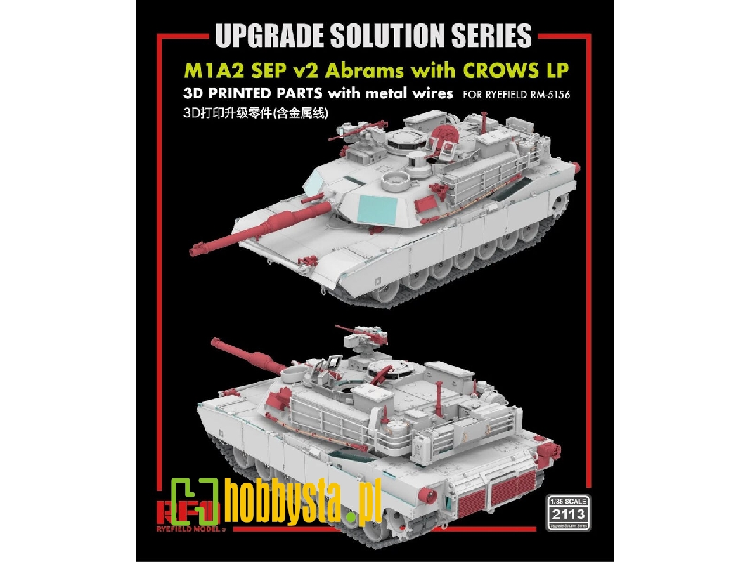 M1a2 Sep V2 Abrams With Crows Lp - Upgrade Solution Series (For Rfm 5156 Kit) - image 1