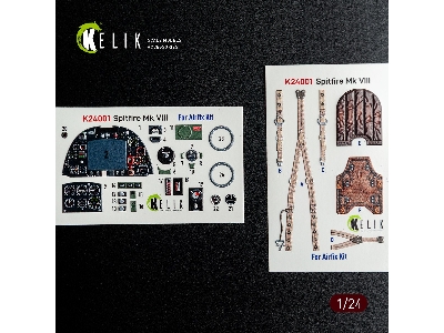 Supermarine Spitfire Mk Viii - Interior 3d-decals (For Airfix Kits) - image 2